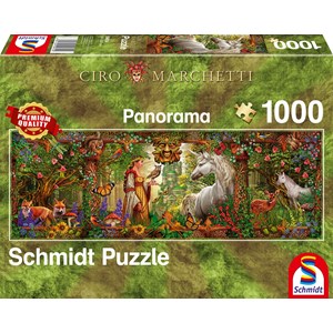 Schmidt Spiele (59614) - Ciro Marchetti: "Märchenwald" - 1000 Teile Puzzle