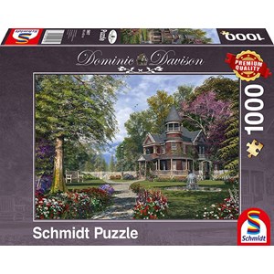 Schmidt Spiele (59617) - Dominic Davison: "Herrenhaus mit Türmchen" - 1000 Teile Puzzle
