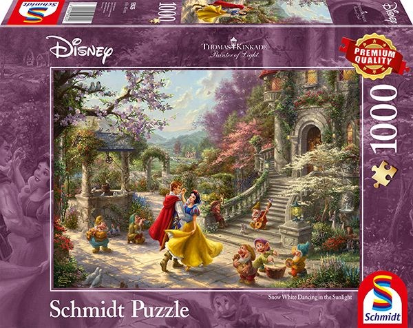 Schmidt Spiele (59625) - Thomas Kinkade: "Disney Schneewittchen, Tanz mit dem Prinzen" - 1000 Teile Puzzle