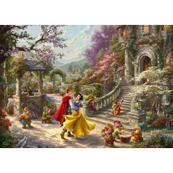 Schmidt Spiele (59625) - Thomas Kinkade: "Disney Schneewittchen, Tanz mit dem Prinzen" - 1000 Teile Puzzle