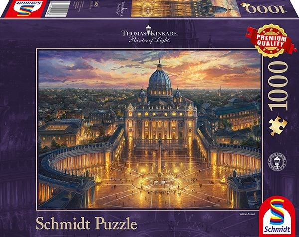 Schmidt Spiele (59628) - Thomas Kinkade: "Vatikan" - 1000 Teile Puzzle