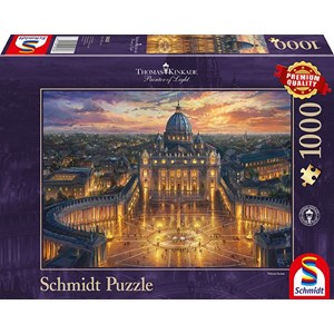 Schmidt Spiele (59628) - Thomas Kinkade: "Vatikan" - 1000 Teile Puzzle