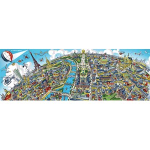 Schmidt Spiele (59597) - Hartwig Braun: "Stadtbild Paris" - 1000 Teile Puzzle
