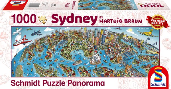 Schmidt Spiele (59595) - Hartwig Braun: "Stadtbild Sydney" - 1000 Teile Puzzle