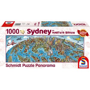 Schmidt Spiele (59595) - Hartwig Braun: "Stadtbild Sydney" - 1000 Teile Puzzle