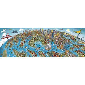Schmidt Spiele (59595) - Hartwig Braun: "Stadtbild Sydney" - 1000 Teile Puzzle