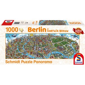 Schmidt Spiele (59594) - Hartwig Braun: "Stadtbild Berlin" - 1000 Teile Puzzle
