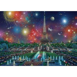Schmidt Spiele (59651) - Alexander Chen: "Feuerwerk am Eifelturm" - 1000 Teile Puzzle