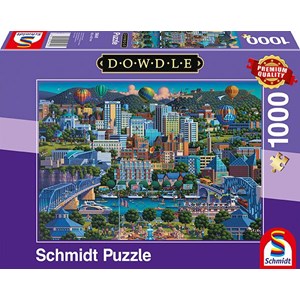 Schmidt Spiele (59641) - Eric Dowdle: "Chattanoga" - 1000 Teile Puzzle