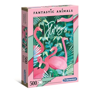 Clementoni (35067) - "Flamingos" - 500 Teile Puzzle