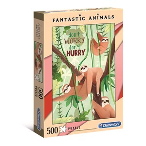 Clementoni (35068) - "Faultier" - 500 Teile Puzzle