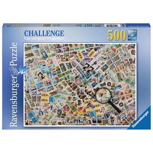 Ravensburger (14805) - "Stamps Challenge" - 500 Teile Puzzle