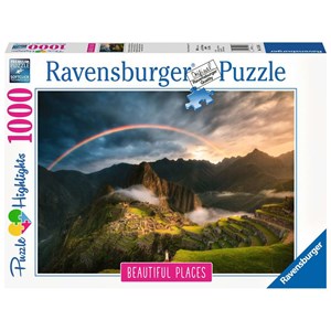 Ravensburger (15158) - "Regenbogen auf Machu Picchu, Peru" - 1000 Teile Puzzle
