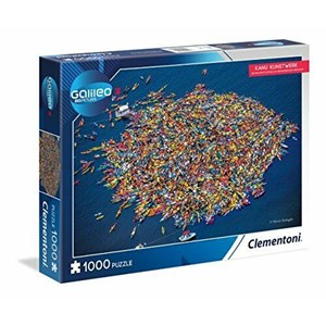 Clementoni (59088) - "Kanu Kunstwerk" - 1000 Teile Puzzle
