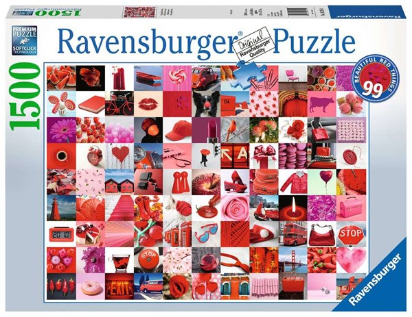 Ravensburger (16215) - "99 beautiful red things" - 1500 Teile Puzzle