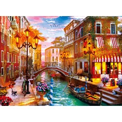 Clementoni (35063) - "Sonnenuntergang über Venedig" - 500 Teile Puzzle