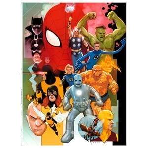 Clementoni (39534) - "Marvel Charaktere aus 80 Jahren" - 1000 Teile Puzzle