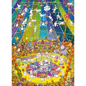 Clementoni (39536) - Guillermo Mordillo: "Die Show" - 1000 Teile Puzzle