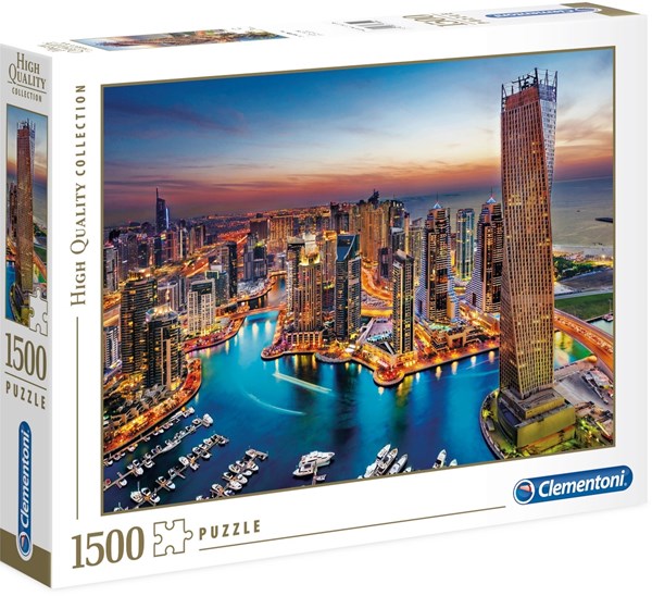 Clementoni (31814) - "Yachthafen von Dubai" - 1500 Teile Puzzle