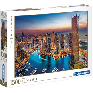 Clementoni (31814) - "Yachthafen von Dubai" - 1500 Teile Puzzle