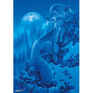 Ravensburger (19119) - "Wolfsnacht" - 1000 Teile Puzzle