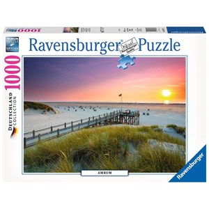 Ravensburger (19877) - "Sonnenuntergang über Amrum" - 1000 Teile Puzzle