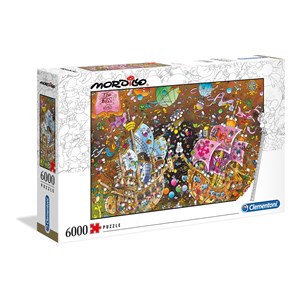 Clementoni (36527) - Guillermo Mordillo: "Der Kuss" - 6000 Teile Puzzle