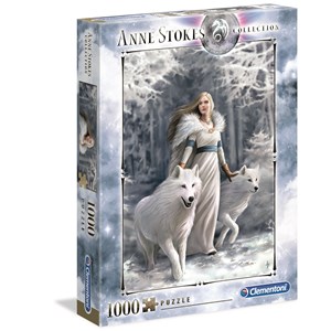 Clementoni (39477) - Anne Stokes: "Winter Guardians" - 1000 Teile Puzzle