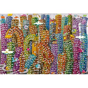 Clementoni (32565) - Guillermo Mordillo: "Der Großstadt-Dschungel" - 2000 Teile Puzzle
