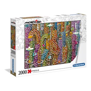 Clementoni (32565) - Guillermo Mordillo: "Der Großstadt-Dschungel" - 2000 Teile Puzzle