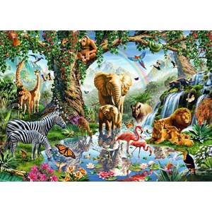 Ravensburger (19837) - "Abenteuer im Dschungel" - 1000 Teile Puzzle
