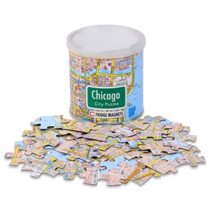 Geo Toys (GEO 238) - "City Magnetic Puzzle Chicago" - 100 Teile Puzzle