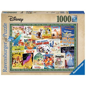 Ravensburger (19874) - "Disney, Vintage Movie Poster" - 1000 Teile Puzzle