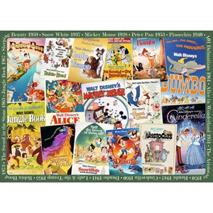 Ravensburger (19874) - "Disney, Vintage Movie Poster" - 1000 Teile Puzzle