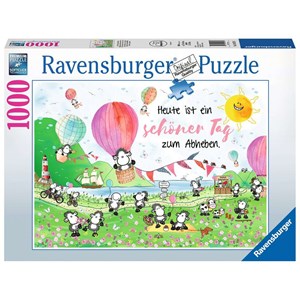 Ravensburger (19473) - "Ein toller Tag zum Abheben" - 1000 Teile Puzzle