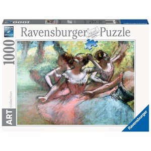 Ravensburger (14847) - Edgar Degas: "Ballerinas auf der Bühne" - 1000 Teile Puzzle