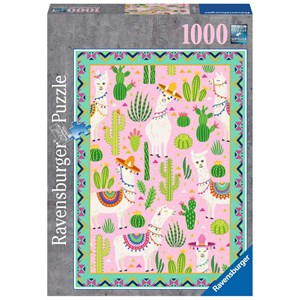 Ravensburger (15259) - "Süße Alpakas" - 1000 Teile Puzzle