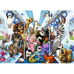 Ravensburger (13975) - "DreamWorks Familie auf Reisen" - 1000 Teile Puzzle