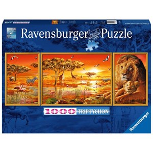 Ravensburger (19836) - "Afrikanische Impressionen" - 1000 Teile Puzzle