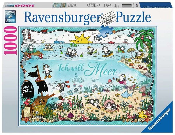 Ravensburger (15008) - "Sheepworld unter dem Meer" - 1000 Teile Puzzle
