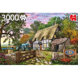 Jumbo (18870) - "Das Bauernhaus" - 3000 Teile Puzzle