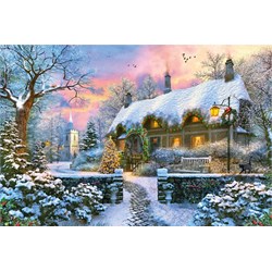 Jumbo (18830) - "Whitesmith's Cottage im Winter" - 1500 Teile Puzzle