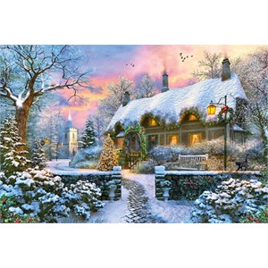 Jumbo (18830) - "Whitesmith's Cottage im Winter" - 1500 Teile Puzzle