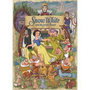 Jumbo (19490) - "Schneewittchen" - 1000 Teile Puzzle
