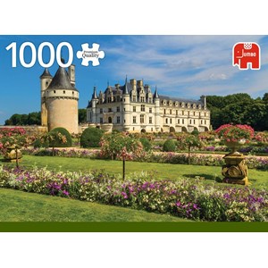 Jumbo (18555) - "Prunkvoller Schlossgarten" - 1000 Teile Puzzle