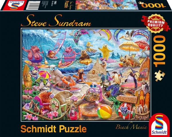 Schmidt Spiele (59662) - Steve Sundram: "Beach Mania" - 1000 Teile Puzzle