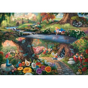 Schmidt Spiele (59636) - Thomas Kinkade: "Alice im Wunderland" - 1000 Teile Puzzle