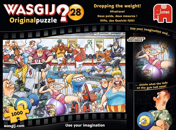 Jumbo (19156) - "Original 28, Hilfe, das Gewicht fällt" - 1000 Teile Puzzle