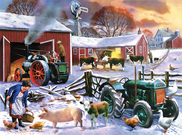 SunsOut (13820) - Kevin Walsh: "Wintertime Farm" - 1000 Teile Puzzle
