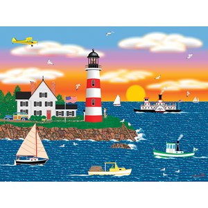 SunsOut (22619) - Mark Frost: "Triangle Point Lighthouse" - 1000 Teile Puzzle